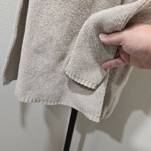 Vintage Binghamton Rudolph Sweater Womens S Beige Reindeer Mock Neck Holiday USA - Picture 4 of 9